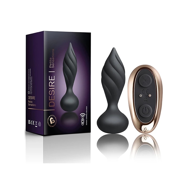 Plug analny wibrujący - Rocks-Off Petite Sensations Desire Black